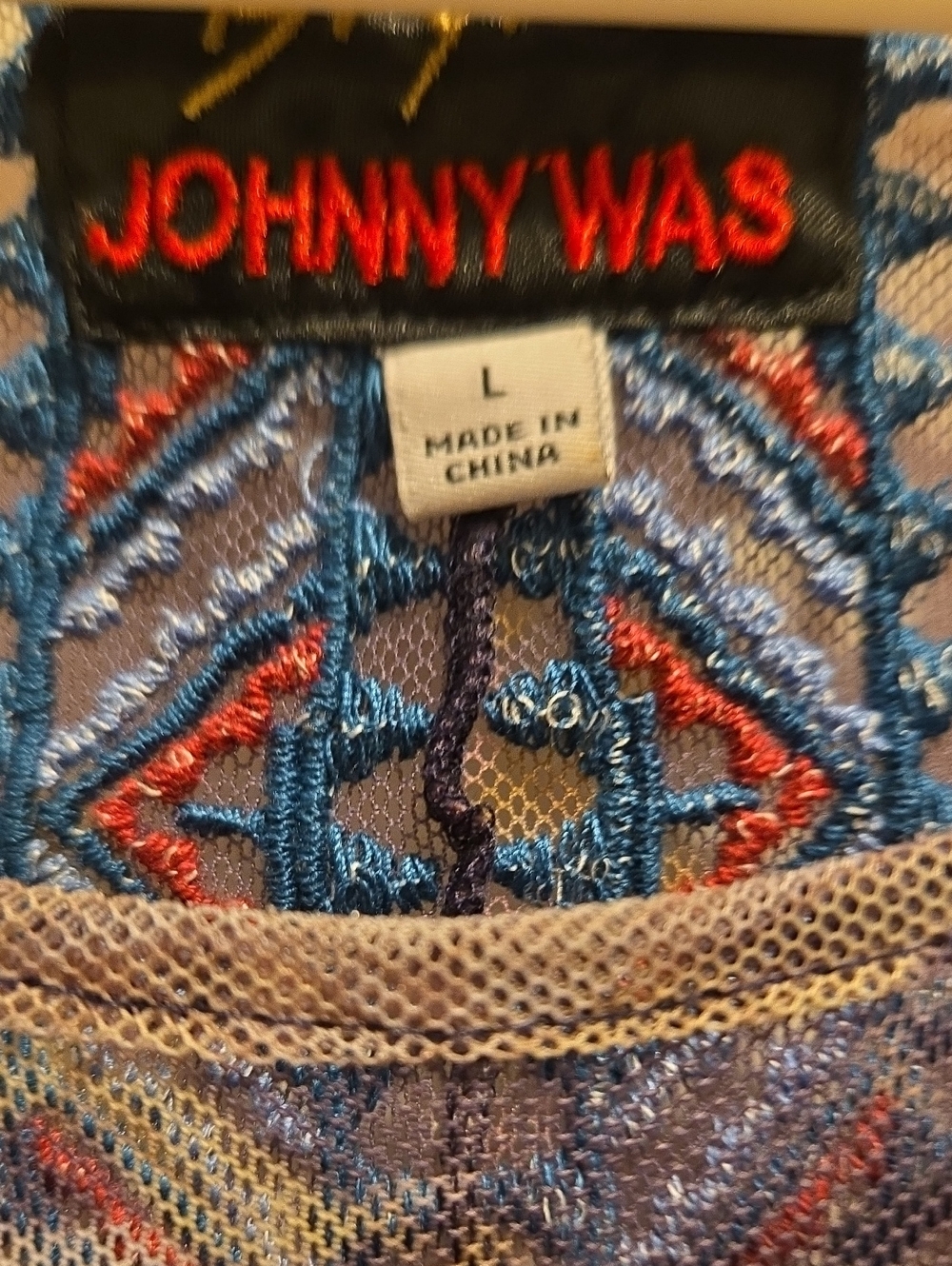 Johnny Was Embroidered Sleeveless Floral Sheer Dress - Purple - Picture 2 of 5